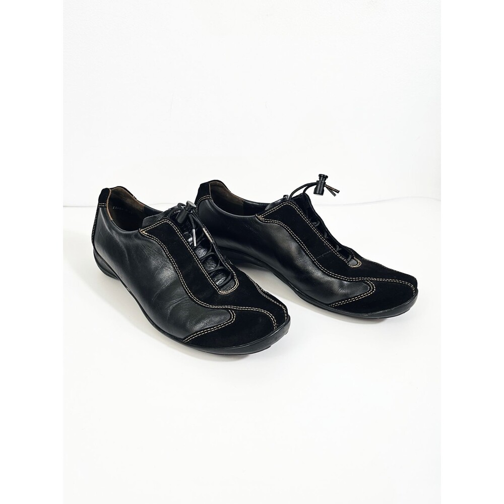 Paul Green Women's US Size 8.5 UK 6 Munchen Black Suede Leather  Sneakers